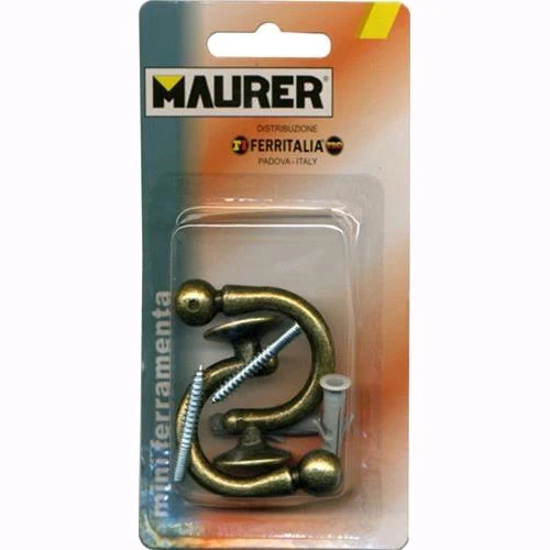 GANCI per EMBRASSE Finitura BRONZO da 37 mm MAURER Conf. 2 pz