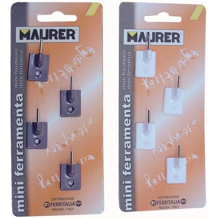 Gancio Ganci Per Bris Bris autoadesivi Abs colore Marrone Maurer Cf.4Pz