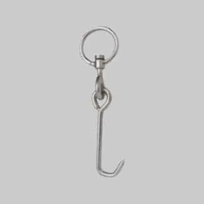 GANCIO GIREVOLE SNODATO CON ANELLO mm 220x6. Prezzo per Pezzo.
