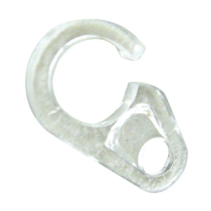 Gancio Nylon Trasparente per Anelli Scorritenda mis. 10 mm Busta da 1000Pz