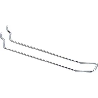 GANCIO PER PANNELLO FORATO TIPO 'DOPPIO' cm 15 pz. 10. Prezzo per Pezzo.