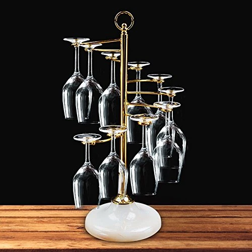 GJSN Portabampa Del Vino, Acciaio Inox Acciaio Inossidabile/ Oro Desktop Desktop Busing Badus Boll Design S-Cup Appeso Taz...