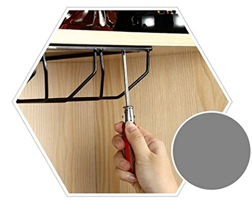 GJSN Portabici per Vino, Sospensione Bronzo Acciaio 5 per la Maior Parte Degli Occhiali Cornice Acciaio Verniciato,60 * 22...