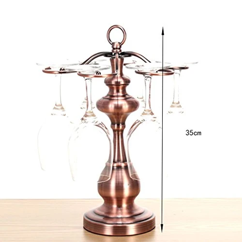 GJSN Portabocchiaia, Artigianato Creativo, Può Contenere 6 Bicchieri da Vino, Dimensioni: 35 cm Di Altezza,B,B.