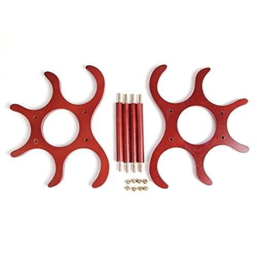 GJSN Portabocchiaia, Desktop Rosso Scuro Semplice e Resistente Posto Solido e Stabile 6 Bottiglie Di Vino Decorazione Crea...