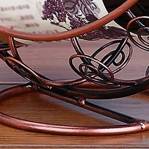 GJSN - Portabottiglie per vino, creativo, può contenere 1 bottiglia di vino e 2 bicchieri, dimensioni: 32 cm di lunghezza,...