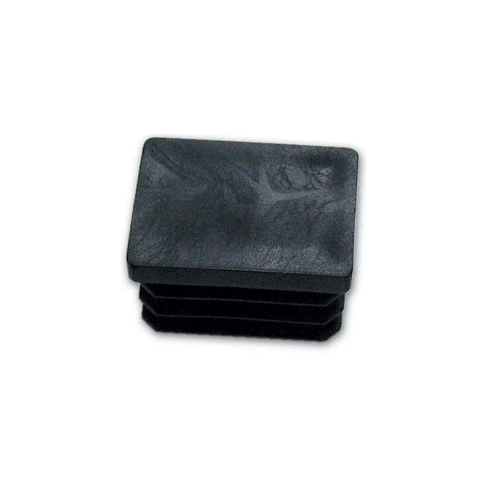 Gommino Interno Rettangolare 20X50 mm (Puntale) colore Nero Conf. 100 Pz