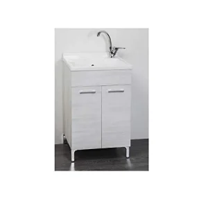 Mobile Lavatoio per interno 60×50 Rovere Bianco GRL94.IT