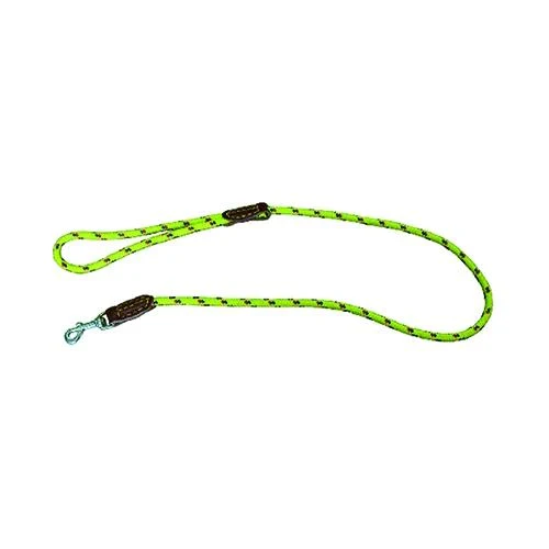 Guinzaglio Per Cane Mm 8 X Cm 110 Cf. 6 Pz Nylon E Cuoio - Con Moschettone