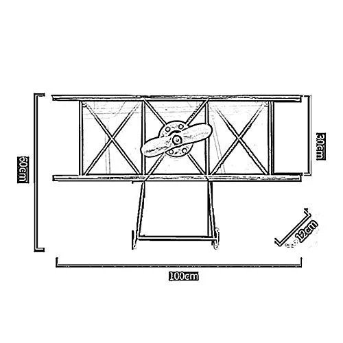Semplicità Elegante Scaffale Muro Scaffalature Sospese Scaffali Ferro Retrò Arte Aeromobili Legno Massello Semplice Rispar...