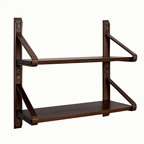Semplicità Elegante Scaffale Muro Scaffalature Sospese Scaffali Semplici Legno Massello Scaffale per Libri Scene Multiple...