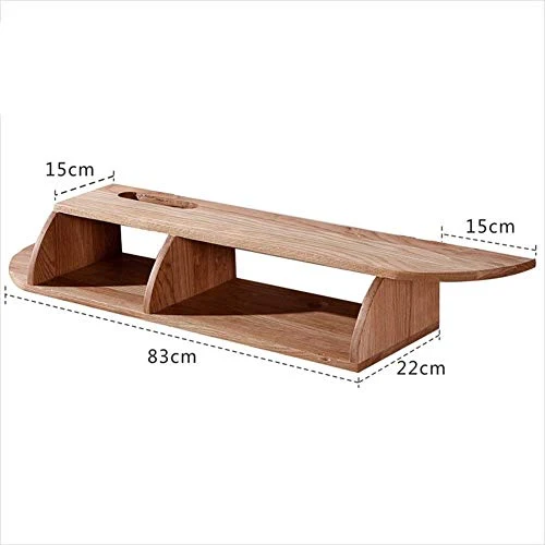 Semplicità Elegante Scaffale Muro Scaffale Galleggiante Scaffali Legno Massello Scatola Di Immagazzinaggio Sfondo Muro Sog...