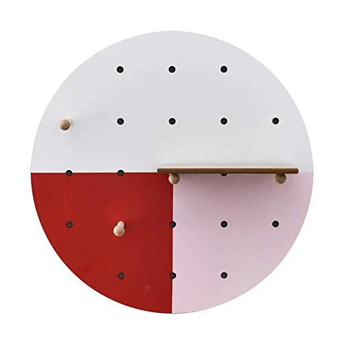 Semplicità Elegante Scaffale Scaffalature Sospese Parete Scaffali Piastra Tonda Metallo Semplice Negozio per Caffè Casa, H...