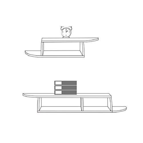 Semplicità Elegante Scaffale Sospeso Parete Mobile Tv Multistrato Armadietto Legno Massello Multifunzione Salvaspazio Prot...