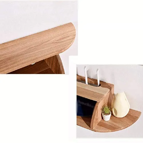 Semplicità Elegante Scaffale Sospeso Parete Mobile Tv Multistrato Armadietto Legno Massello Multifunzione Salvaspazio Prot...