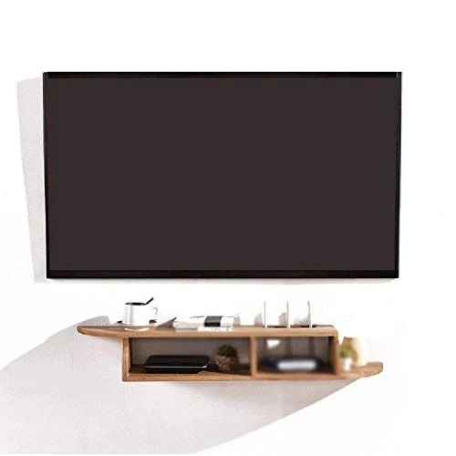 Semplicità Elegante Scaffale Sospeso Parete Mobile Tv Multistrato Armadietto Legno Massello Multifunzione Salvaspazio Prot...