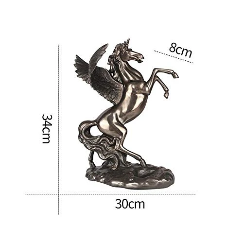 Semplicità Elegante Stile Europeo Pegasus Portabottiglie Decorazione Del Desktop Armadietto Del Vino Studio Soggiorno Bar...