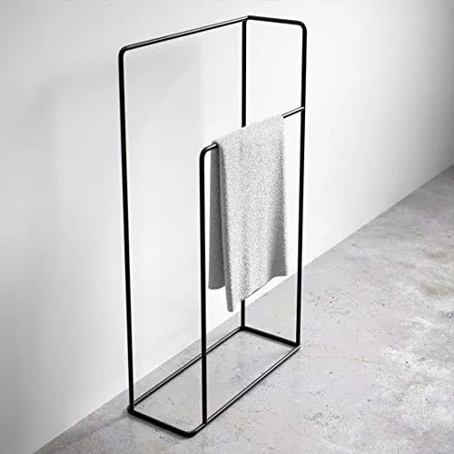 Hjypmjj Porta asciugamani,Portasciugamani da Terra,Porta Asciugamani da Bagno,Scala Portasciugamani/d'oro / 91x42x20cm