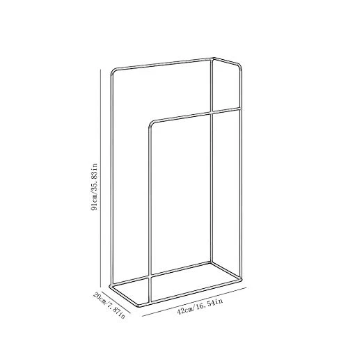 Hjypmjj Porta asciugamani,Portasciugamani da Terra,Porta Asciugamani da Bagno,Scala Portasciugamani/d'oro / 91x42x20cm