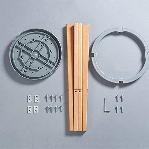 HLL Sgabelli, Nordic Fashion High Kitchen Colazione Sgabello per la Colazione Legno Massello Pu Cuscino Staccabile Pedalo...