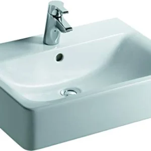 Ideal Standard Connect Cube - Lavabo Bianco; 1 Foro, Con Troppopieno; 60