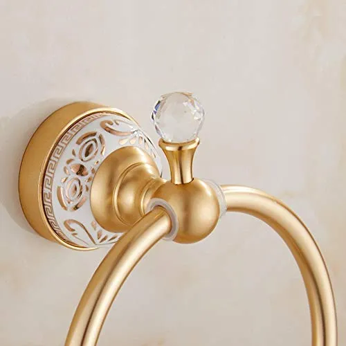 Joeesun Asciugamano anello alluminio europeo anello portasciugamani anello portasciugamani anello portasciugamani anello p...