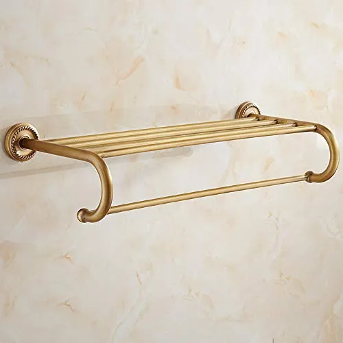 Joeesun Portasciugamani antico rame Portasciugamani Portasciugamani retrò europeo Accessori da bagno Pendente portasciugamani