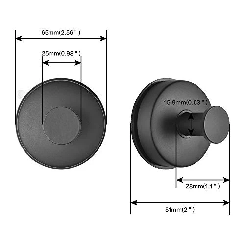 JOMOLA 2 ganci per asciugamani da bagno acciaio inox con ventosa per appendere asciugamani da cucina, utensili da cucina,...