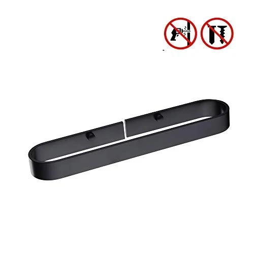 Autoadesiva Portasciugamani Porta Salviette Senza Chiodi, Nero Opaco, per il Bagno e la Cucina, 32.5cm / 12.8" Kelelife