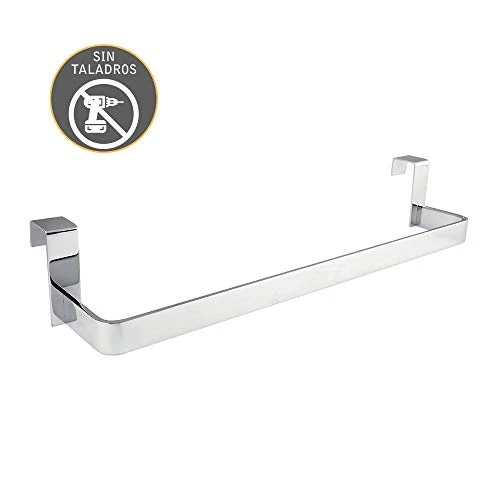 Kibath 321054 Porta Asciugamani Senza Trapani per Mobile da Bagno. Realizzato Acciaio Inox. Finitura cromata Lunghezza: 29...