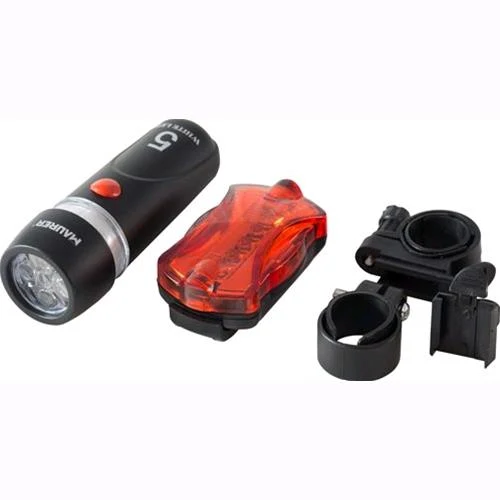 KIT FANALI per Bici MAURER 5 LED 1 Faro anteriore 5 Led + 1 faro posteriore 5 Led