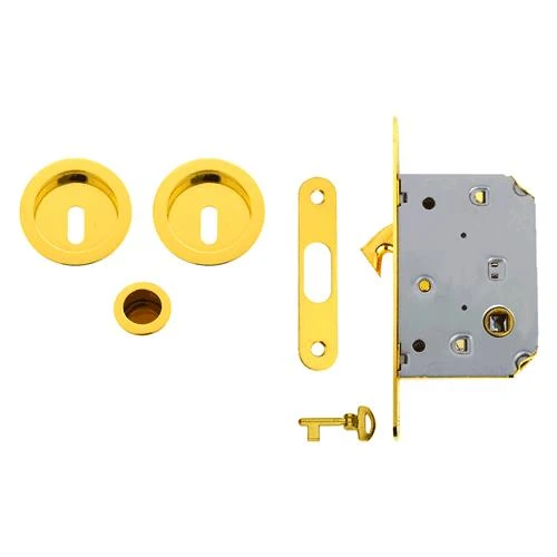 Kit Per Porte Scorrevoli Finitura Cromo Satinato