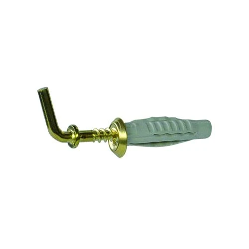 Koncreto Ganci Per Quadri M6 Pz 4 Acciaio Ottonato. Blister.