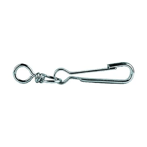 Koncreto Moschettone Simplex Mm 60 Pz 2 Acciaio Nichelato. Blister.