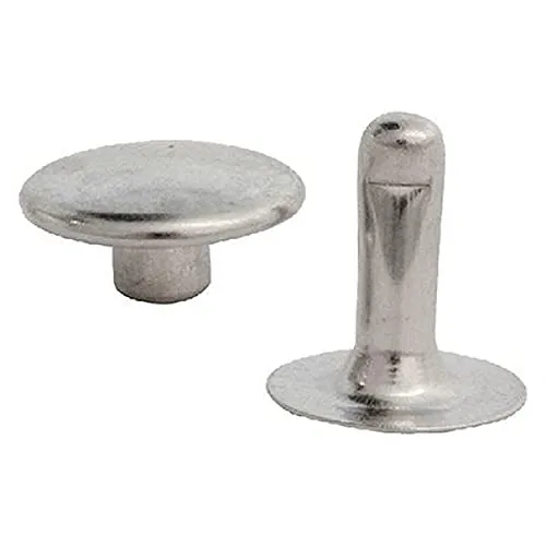 Koncreto Rivetto Nichelato Con Testa Maschio/Femmina N.36 Pz 50 Blister.
