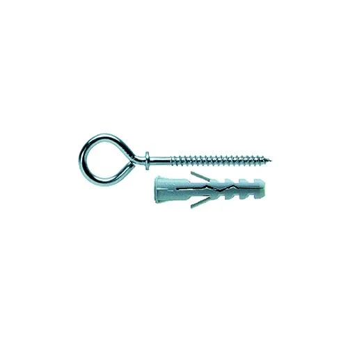 Koncreto Tassello Nylon 'Nb-Oc' Mm 6 Pz 8 Con Bordo. Occhiolo Chiuso. Blister.
