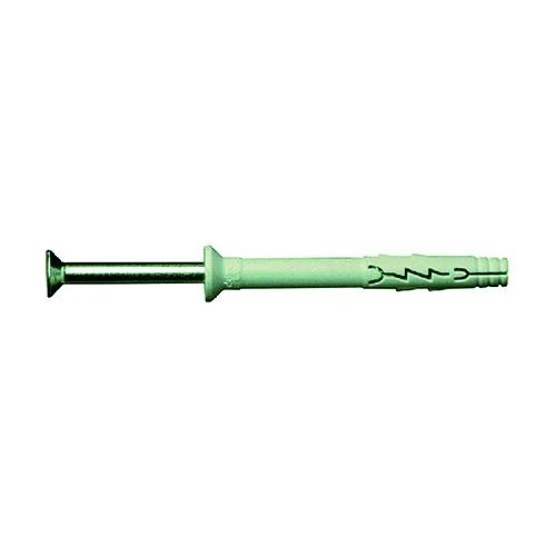 Koncreto Tassello Nylon 'Nppv' 6/ 40 Pz 10 Con Collarino Svasato, Vite Chiodo Tps. Blister.