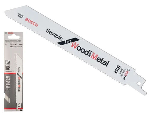 Lame Bosch Flex S 922 HF per seghe gattuccio. Prezzo per Confezione.