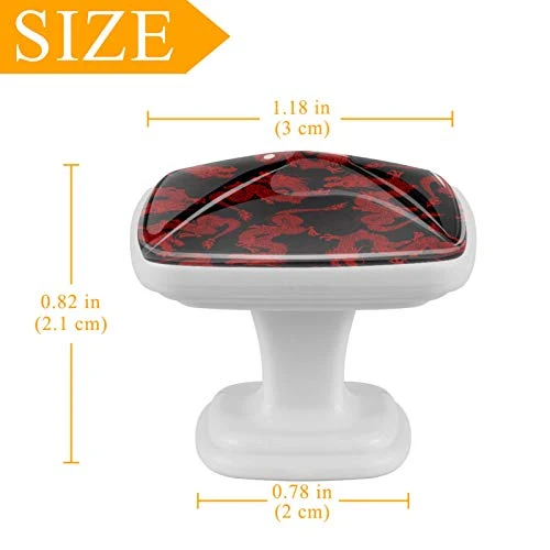 Set di 4 maniglie rotonde per armadio da cucina, credenza, cassettiera, cassettiera, con viti, per cucina, comò, armadiett...