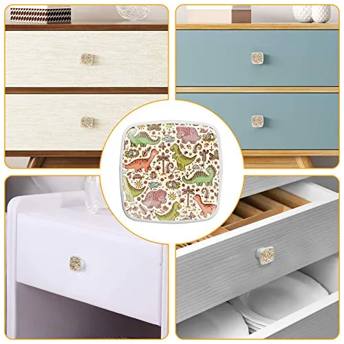 Set di 4 maniglie rotonde per armadio da cucina, credenza, cassettiera, cassettiera, con viti, per cucina, credenza, armad...