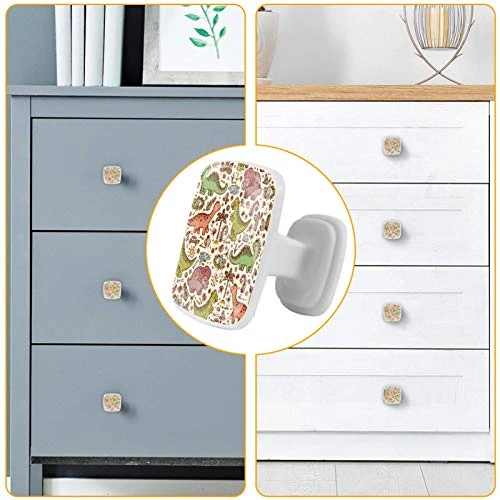 Set di 4 maniglie rotonde per armadio da cucina, credenza, cassettiera, cassettiera, con viti, per cucina, credenza, armad...