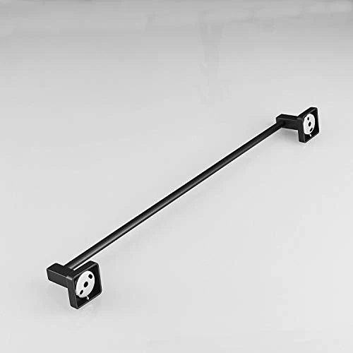 Porta asciugamano da bagno/cucina accessori portasciugamani Hanger 50 cm acciaio INOX nero pittura Leekayer