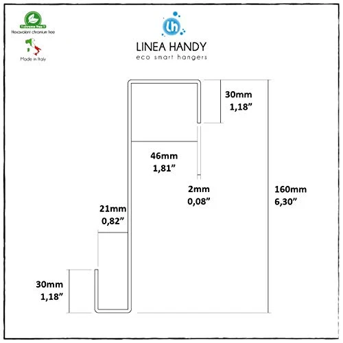 Set 2 pezzi portasciugamano per box doccia – gancio appendi asciugamano alluminio - grigio LH