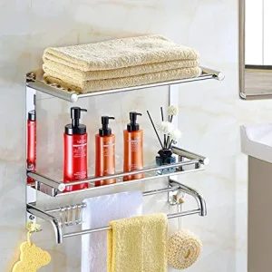 Portasciugamani,Porta asciugamani da bagno acciaio inossidabile, porta asciugamani più strati, porta asciugamani parete co...