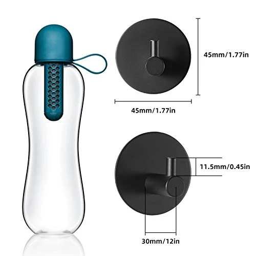 LIBILIS 4 PZ autoadesivi asciugamano ganci,Gancio Adesivo Impermeabile Acciaio Inox, Max 8 kg acciaio inox bagno e cucina...