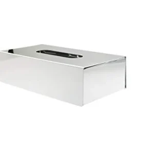 Lineabeta 53271.29 Portakleenex da Appoggio, 25 x 13 cm, Inox/Lucido, 14 x 4 x 8 cm
