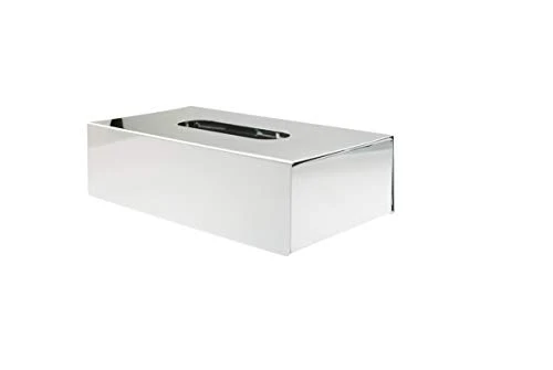 Lineabeta 53271.29 Portakleenex da Appoggio, 25 x 13 cm, Inox/Lucido, 14 x 4 x 8 cm