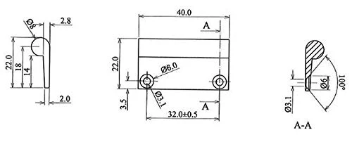 livingpoint24® Maniglia Mobile Maniglia Armadietto Specchio Ba 32 mm Cromato Maniglia Mobile *514