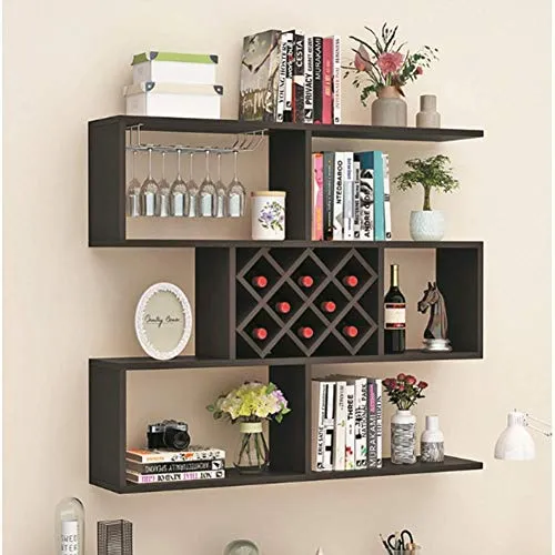 LSNLNN Moderno Minimalista Parete Appeso Appeso Armadio per Vino Cremagliera per Vino Cantina Vino Cellar Ristorante Paret...