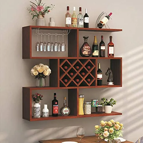 LSNLNN Moderno Minimalista Parete Appeso Appeso Armadio per Vino Cremagliera per Vino Cantina Vino Cellar Ristorante Paret...